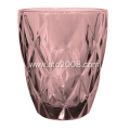 Machine made diamond pattern water glasses